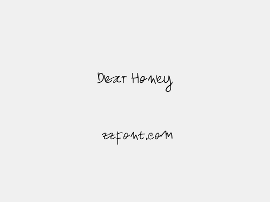 Dear Honey