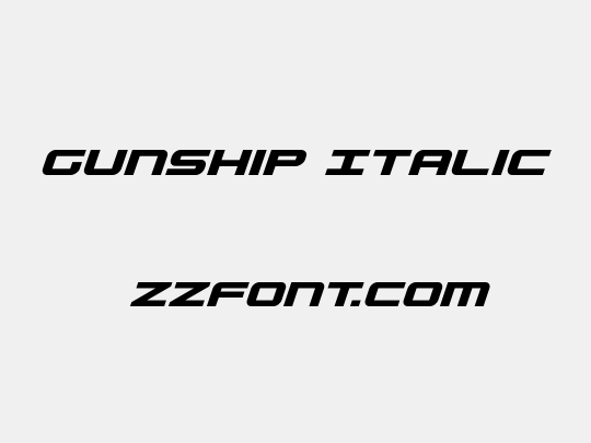 Gunship Italic