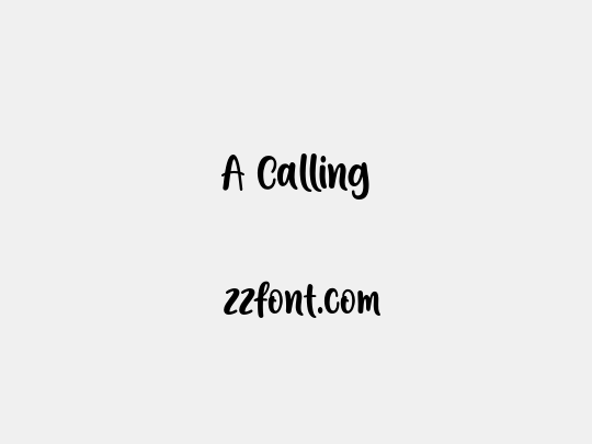 A Calling