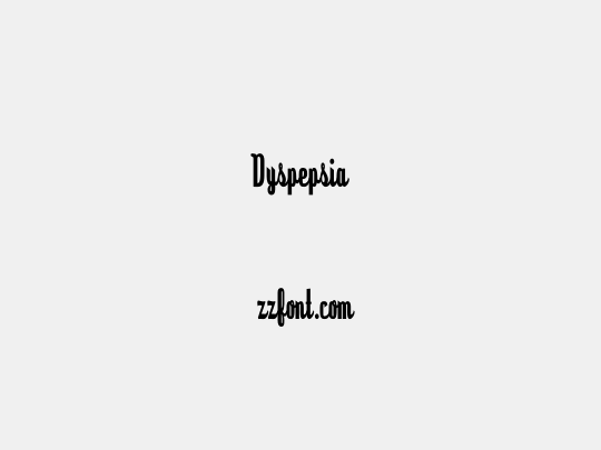 Dyspepsia