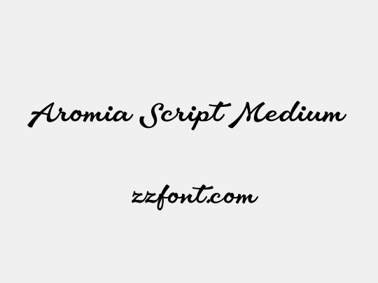 Aromia Script Medium