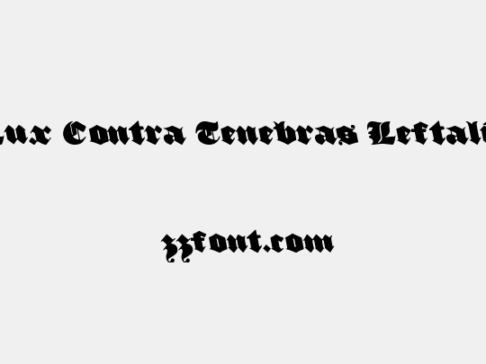 Lux Contra Tenebras Leftalic