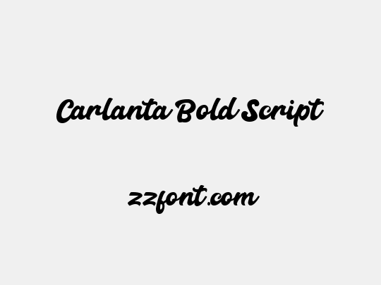 Carlanta Bold Script