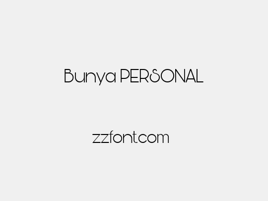 Bunya PERSONAL