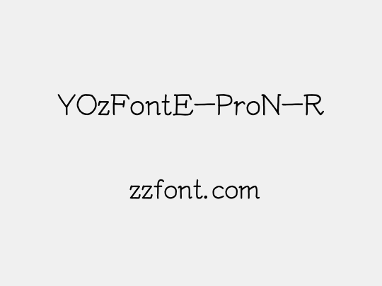 YOzFontE-ProN-R