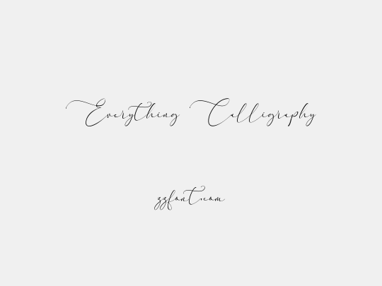 Everything Calligraphy