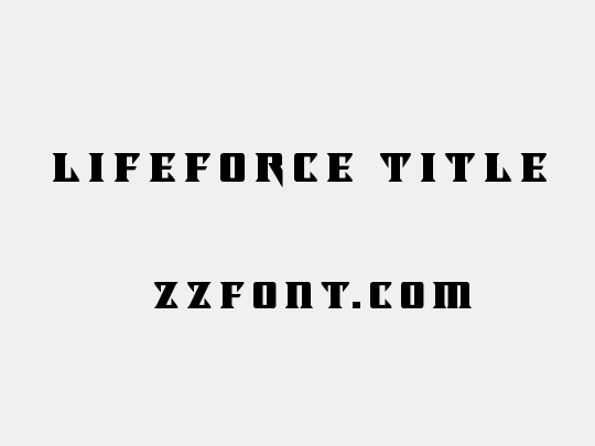 Lifeforce Title
