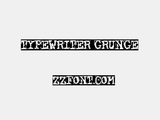 Typewriter Grunge