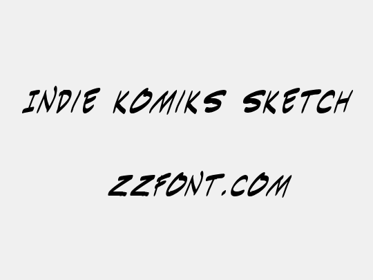Indie Komiks Sketch