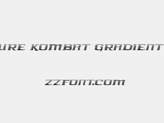 Kreature Kombat Gradient Italic