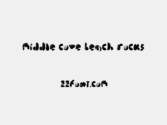 middle cove beach rocks