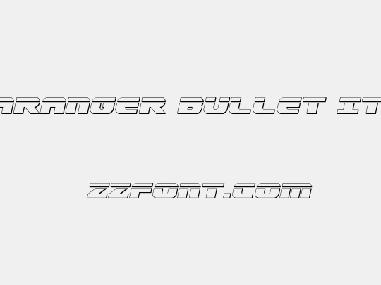Dekaranger Bullet Italic