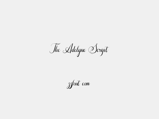 The Adelyne Script