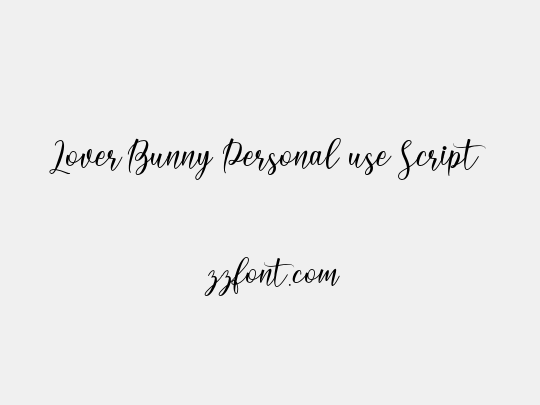 Lover Bunny Personal use Script