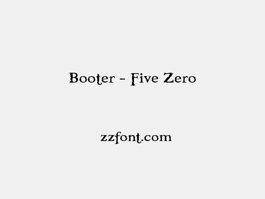Booter - Five Zero