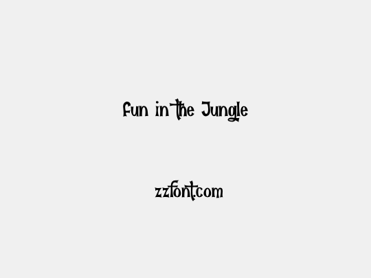 Fun in the Jungle