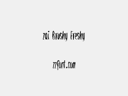 zai Brushy Freshy