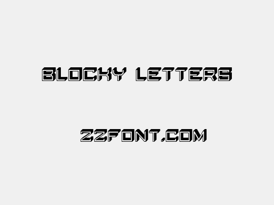 Blocky Letters