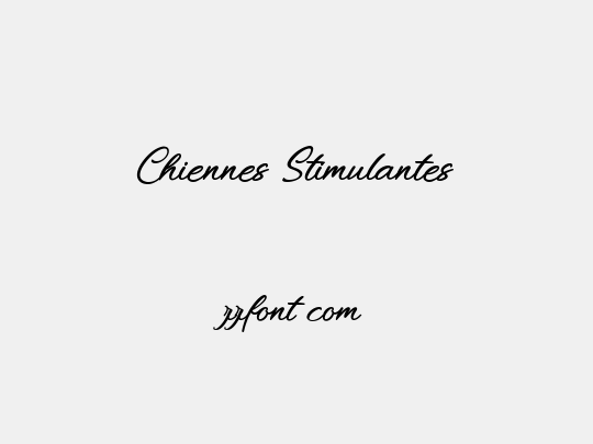 Chiennes Stimulantes