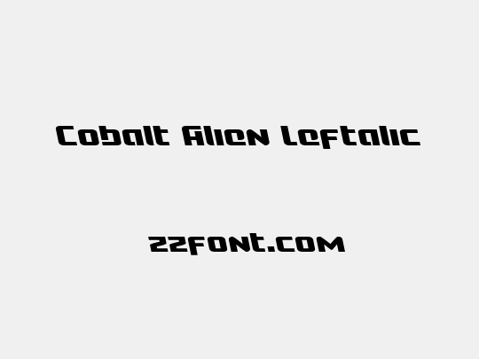 Cobalt Alien Leftalic