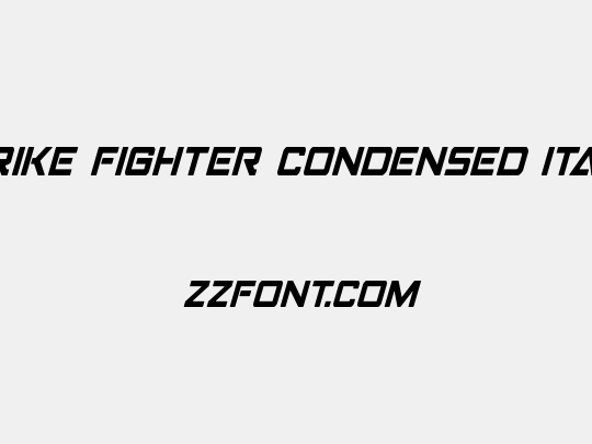 Strike Fighter Condensed Italic