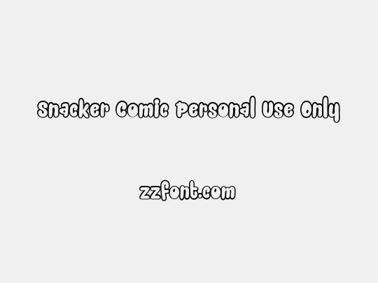 Snacker Comic Personal Use Only