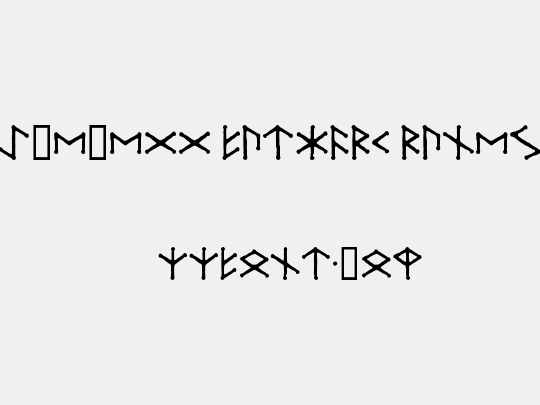 Ice-egg Futhark Runes