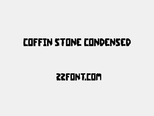 Coffin Stone Condensed