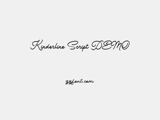 Kinderline Script DEMO