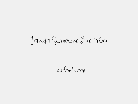 Janda Someone Like You