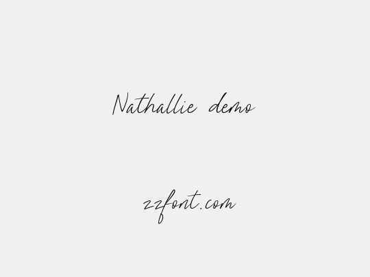 Nathallie demo