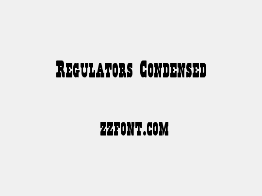 Regulators Condensed