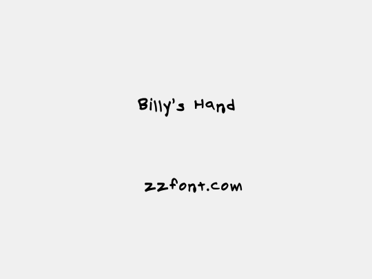 Billy's Hand