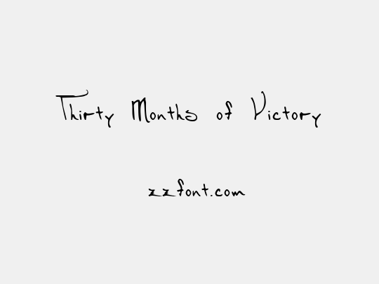 Thirty Months of Victory
