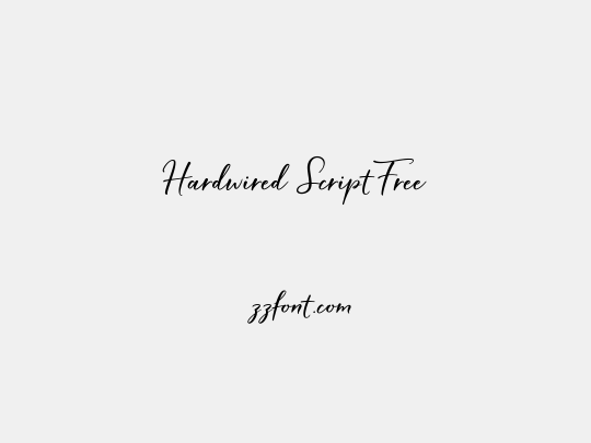 Hardwired Script Free