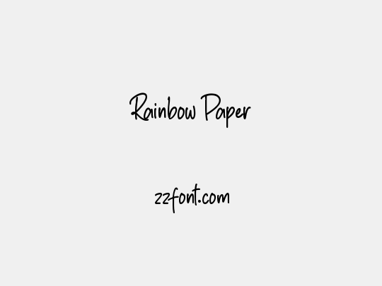 Rainbow Paper