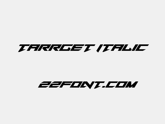Tarrget Italic