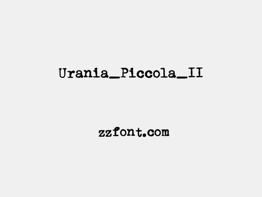 Urania_Piccola_II