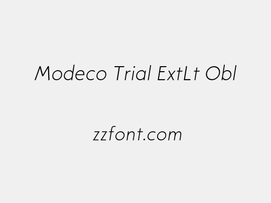 Modeco Trial ExtLt Obl