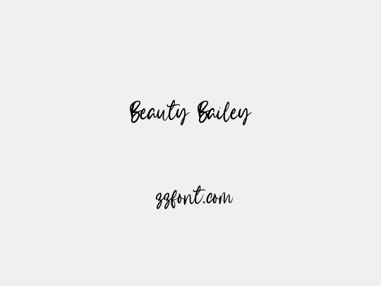 Beauty Bailey
