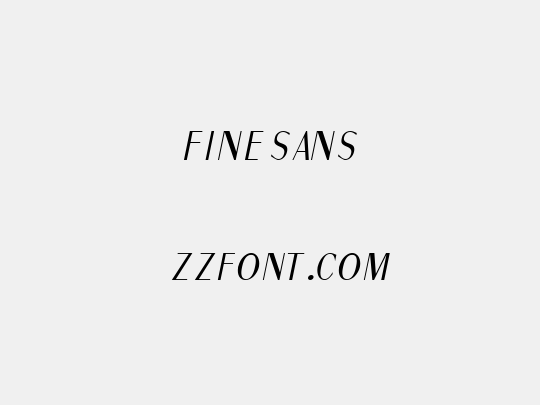 Fine Sans