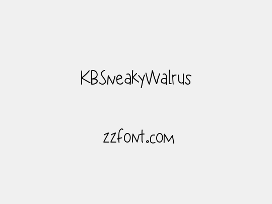 KBSneakyWalrus