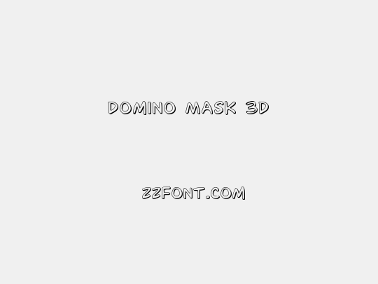 Domino Mask 3D