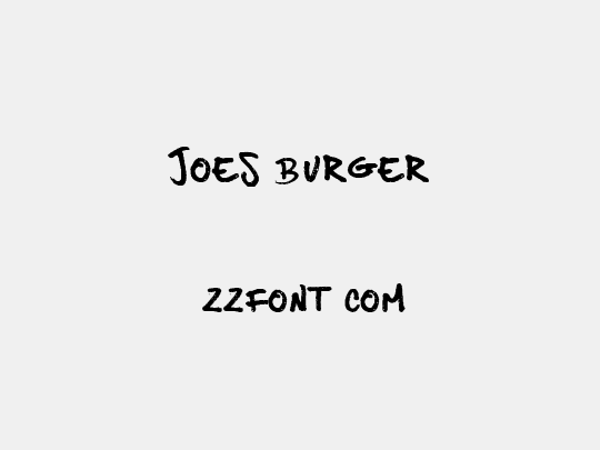Joes Burger