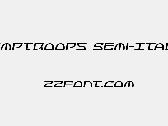 Jumptroops Semi-Italic