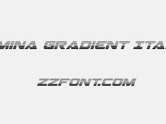 Gemina Gradient Italic