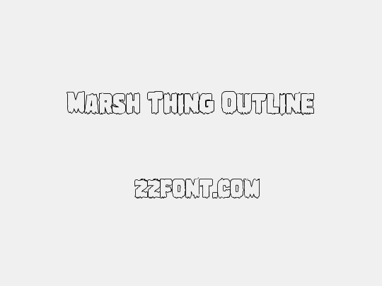 Marsh Thing Outline