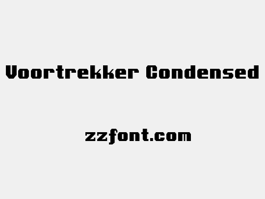 Voortrekker Condensed