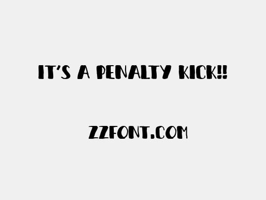 It's a penalty kick!!