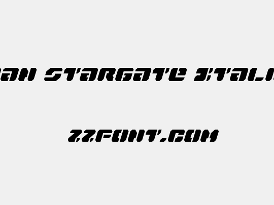 Dan Stargate Italic